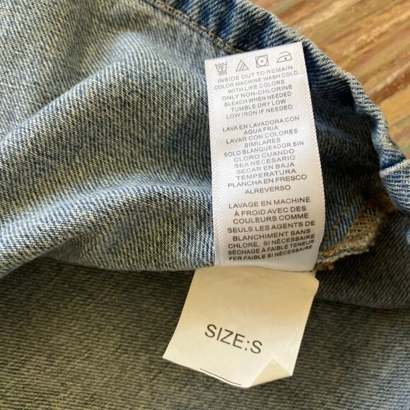 Standard Grace Denim Maxi Dress Button Front Sleeveless with Belt - Picture 6 of 6